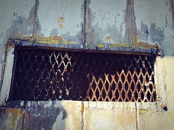 Close-up of weathered wall