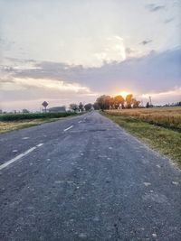 Road passing through landscape