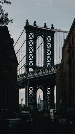 View of bridge and buildings in city