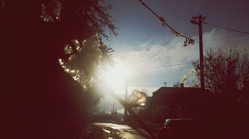 Road at sunset