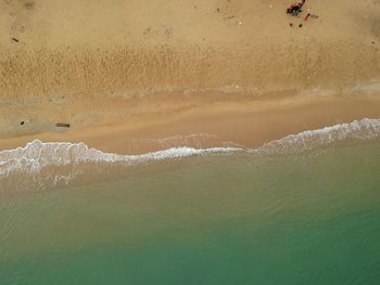 High angle view of sea