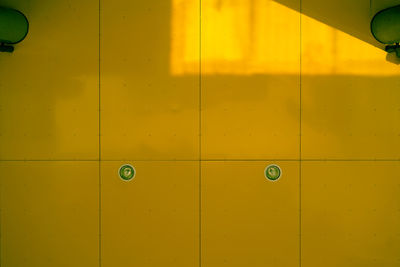 Full frame shot of yellow door