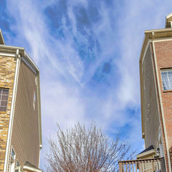 Low angle view of building against sky