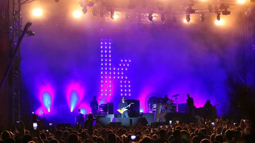 Crowd at music concert