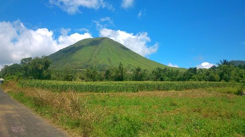 Scenic view of landscape against sky