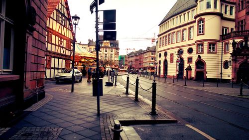 View of city street