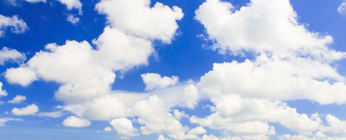 Low angle view of clouds in sky