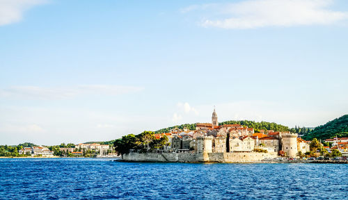 Old buildings on croatian coastline