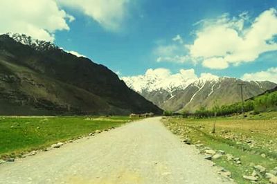 Road passing through mountains