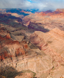 Scenic view of dramatic landscape