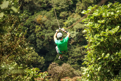 Zip lining in costa rica