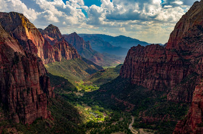 Zion valley from angels landing