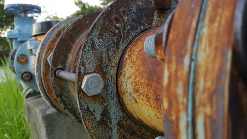 Close-up of rusty metal