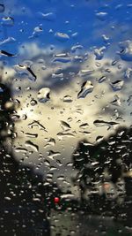 Raindrops on glass window