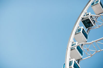 Low angle view of built structure against blue sky
