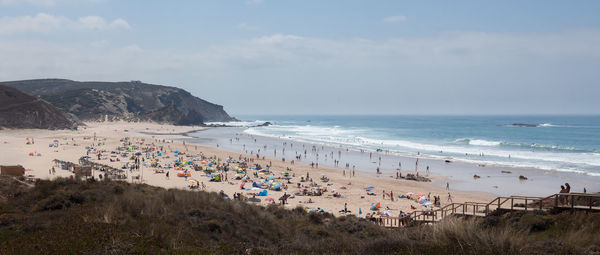 Scenic view of beach