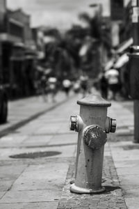 Close-up of fire hydrant against sky