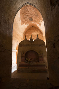 Low angle view of old ruin