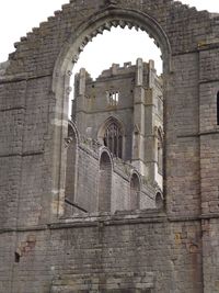 Low angle view of historic building