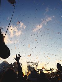 View of people against sky