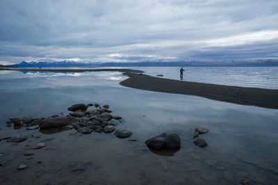 Scenic view of sea against sky