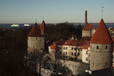 Residential buildings in city