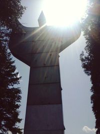 Low angle view of built structure against sky