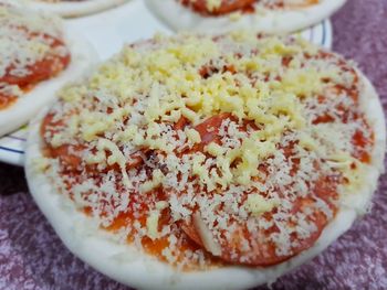 Close-up of bread in plate