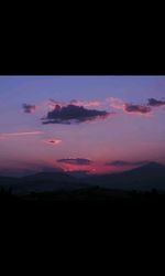 Scenic view of landscape against sky during sunset