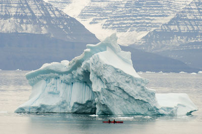 Iceberg in lake