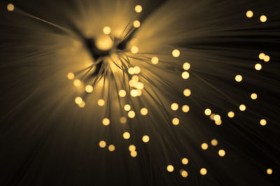 Defocused image of illuminated lights