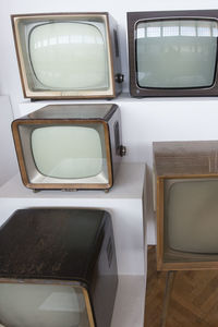A television or tv set, audiovisual mass medium and news media