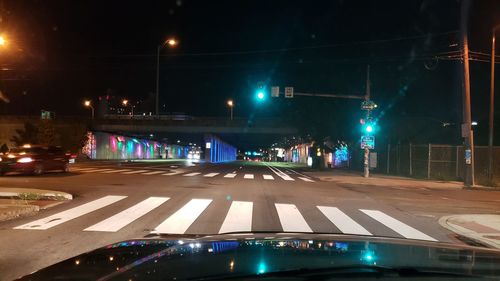 City street at night