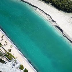 High angle view of swimming pool