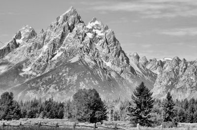 Snow covered mountains