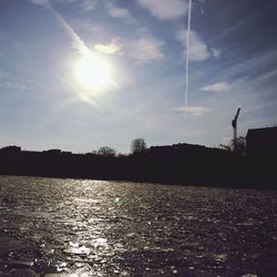 Reflection of clouds in water