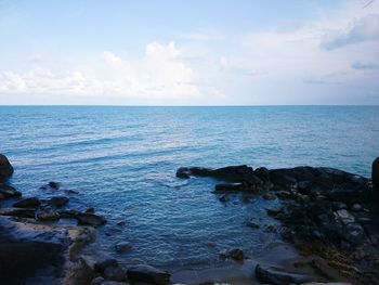 Scenic view of sea against sky