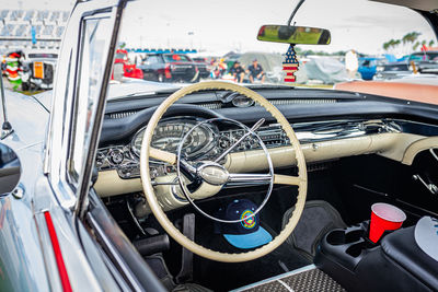 Close-up of vintage car