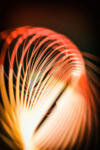 Close-up of light trails