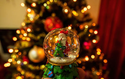 Close-up of christmas decorations