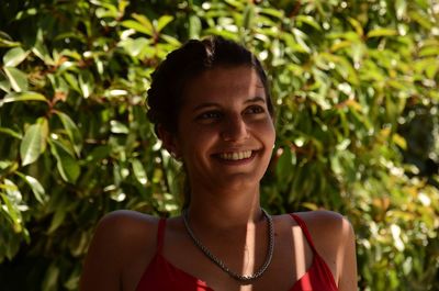 Portrait of a smiling young woman