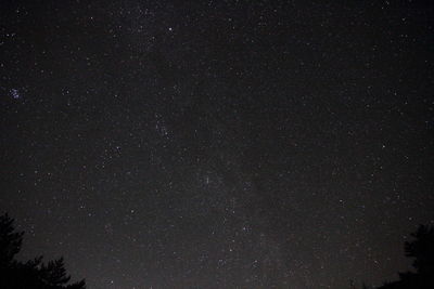 Low angle view of star field against star field