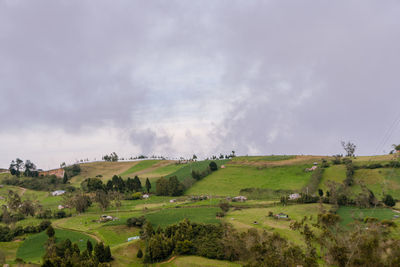 Scenic view of landscape against sky