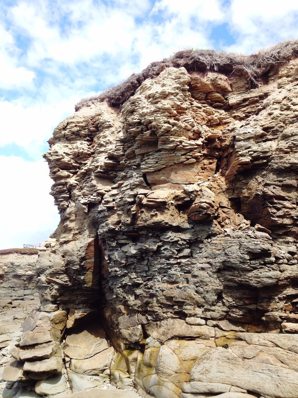 LOW ANGLE VIEW OF ROCK AGAINST SKY