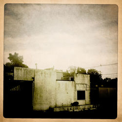 Low angle view of building against sky