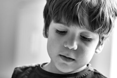 Close-up portrait of boy