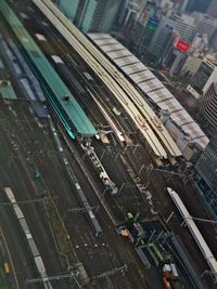 High angle view of cityscape