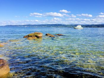 Scenic view of sea against sky