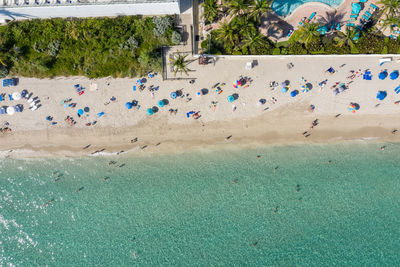 Aerial view of beach