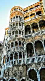 Low angle view of historical building